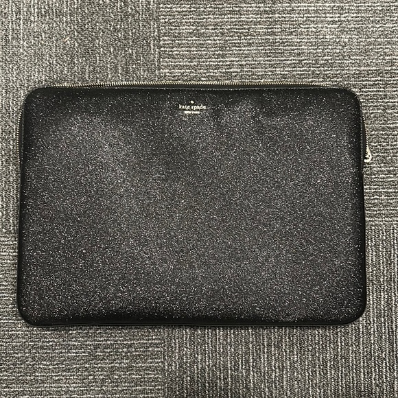 kate spade Other - 𝅺nwot Kate Spade Black Tinsel Glitter Laptop Sleeve